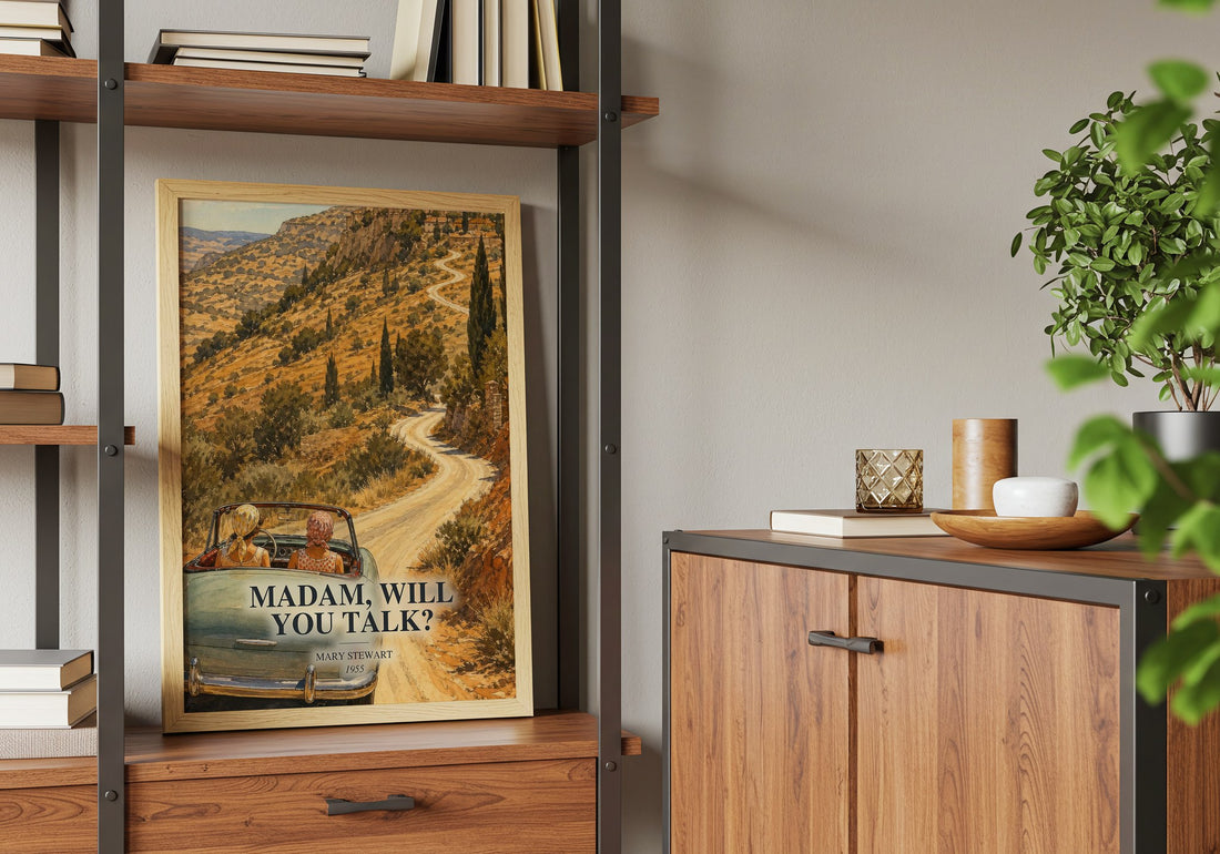 Madam, Will You Talk? book watercolour illustration paper finish options – matte satin gloss