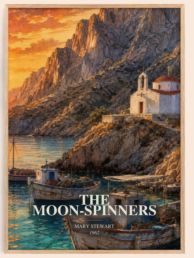 The Moon-Spinners Book Watercolour Illustration by Mary Stewart