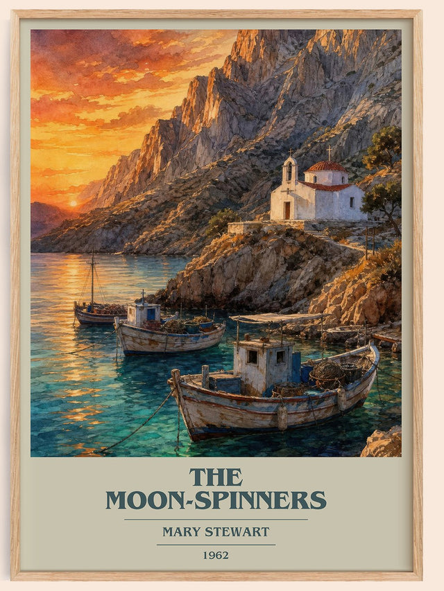 The Moon-Spinners Book Cover Poster by Mary Stewart