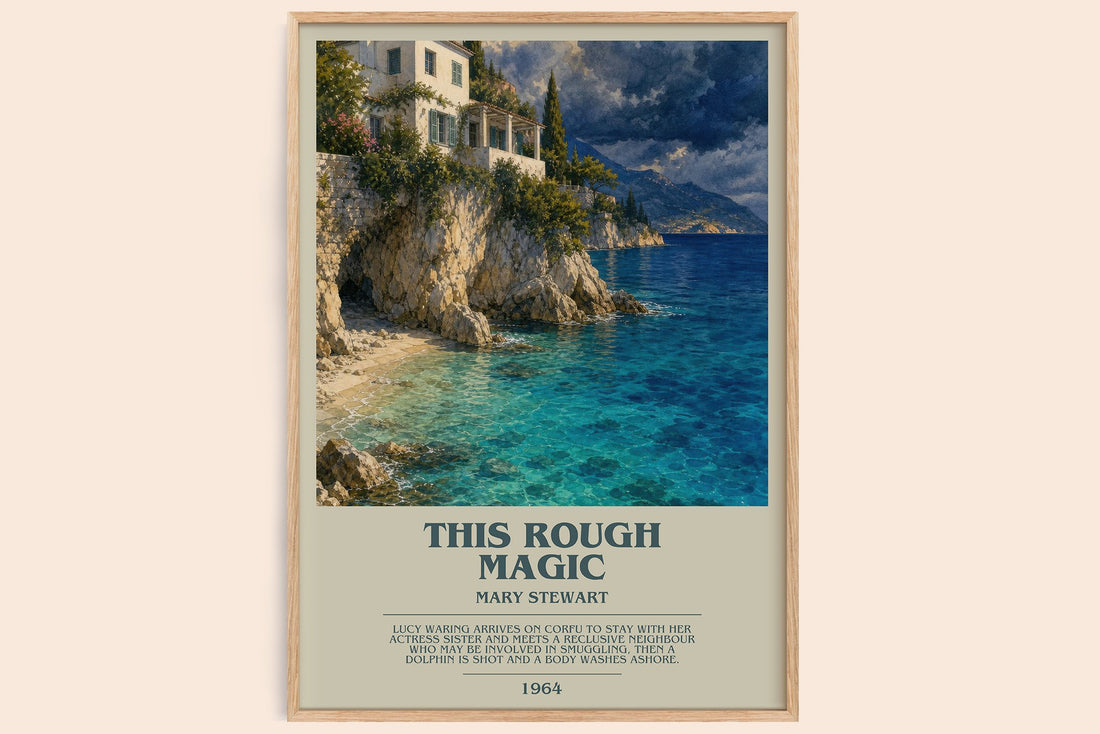 This Rough Magic bookish book poster by Mary Stewart – framed literary art print