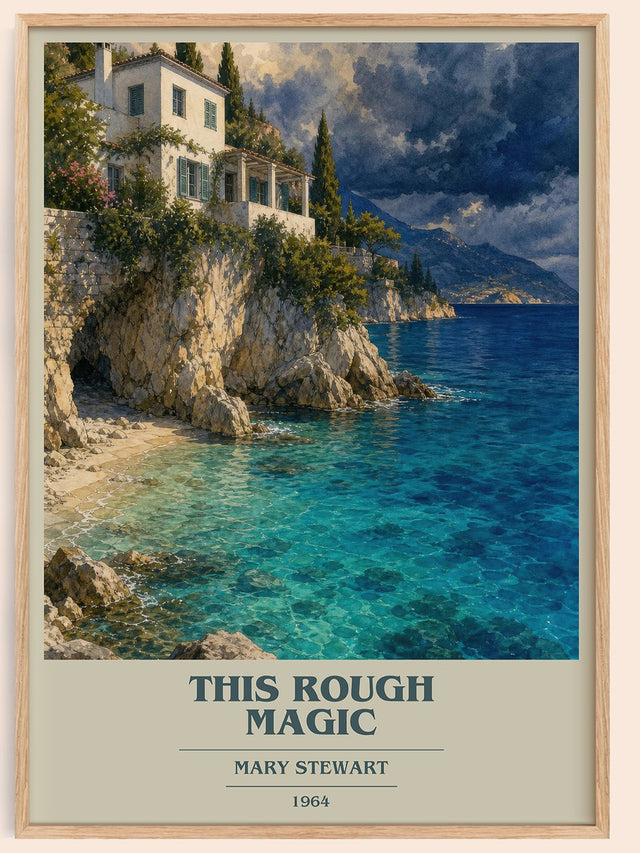 This Rough Magic Book Cover Poster by Mary Stewart