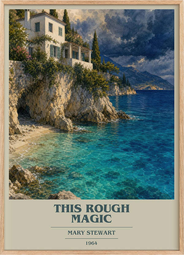 This Rough Magic Book Cover Poster by Mary Stewart