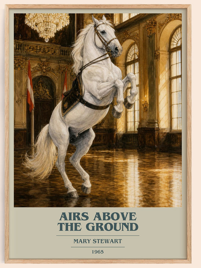 Airs Above the Ground Book Cover Poster by Mary Stewart