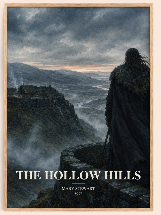 The Hollow Hills Book Watercolour Illustration by Mary Stewart