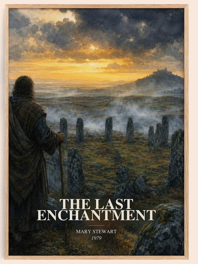 The Last Enchantment Book Watercolour Illustration by Mary Stewart