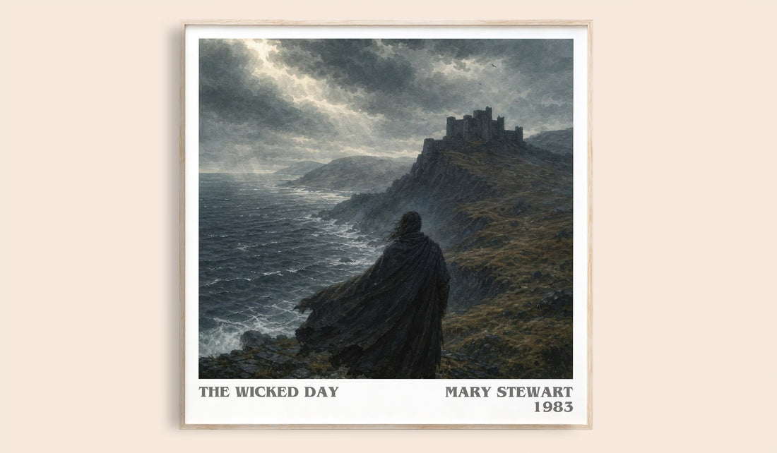 The Wicked Day literary book poster by Mary Stewart – framed literary art print