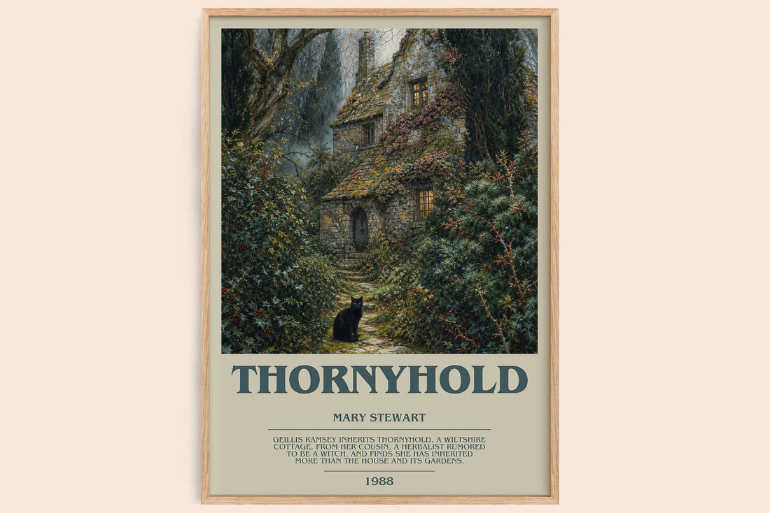 Thornyhold bookish book poster by Mary Stewart – framed literary art print