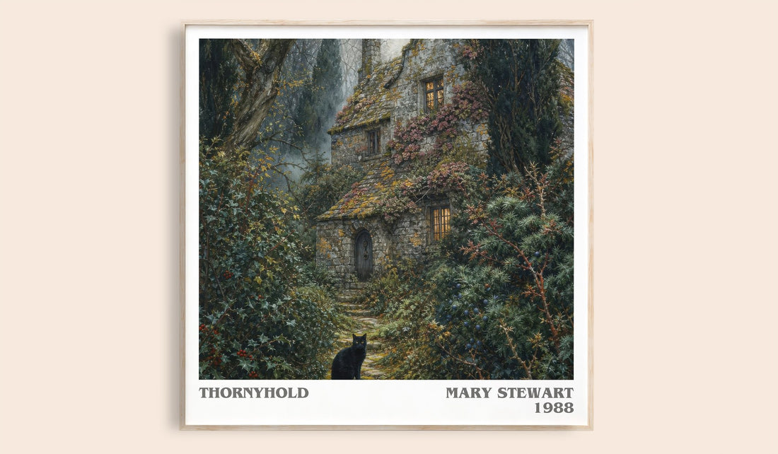 Thornyhold literary book poster by Mary Stewart – framed literary art print