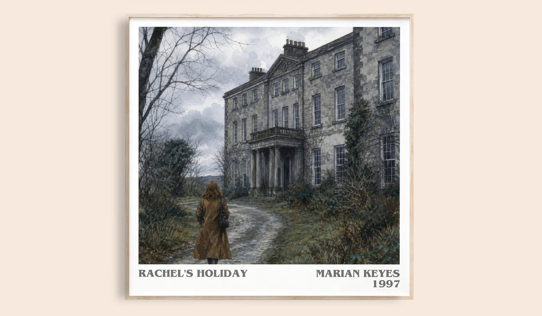 Rachel's Holiday literary book poster by Marian Keyes – framed literary art print