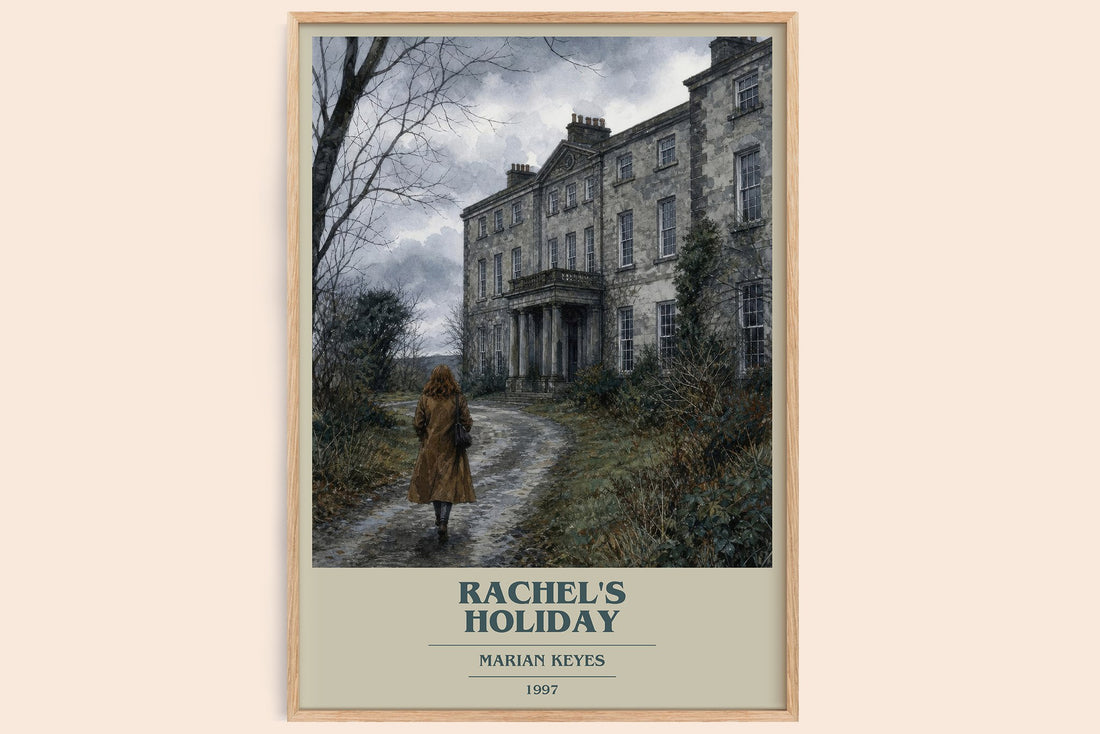 Rachel's Holiday book cover book poster by Marian Keyes – framed literary art print