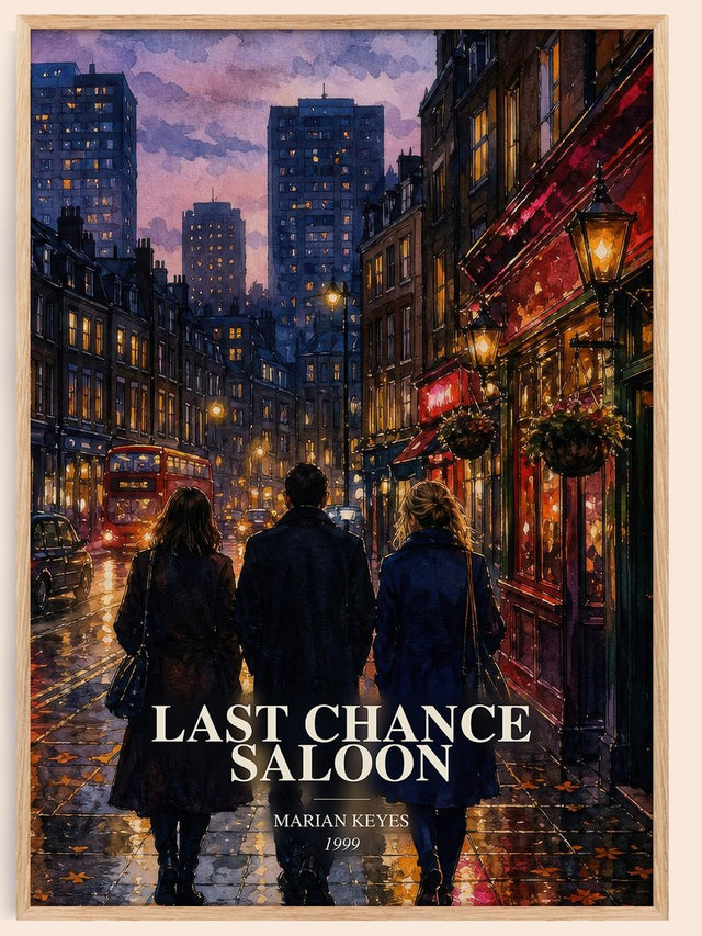 Last Chance Saloon Book Watercolour Illustration by Marian Keyes