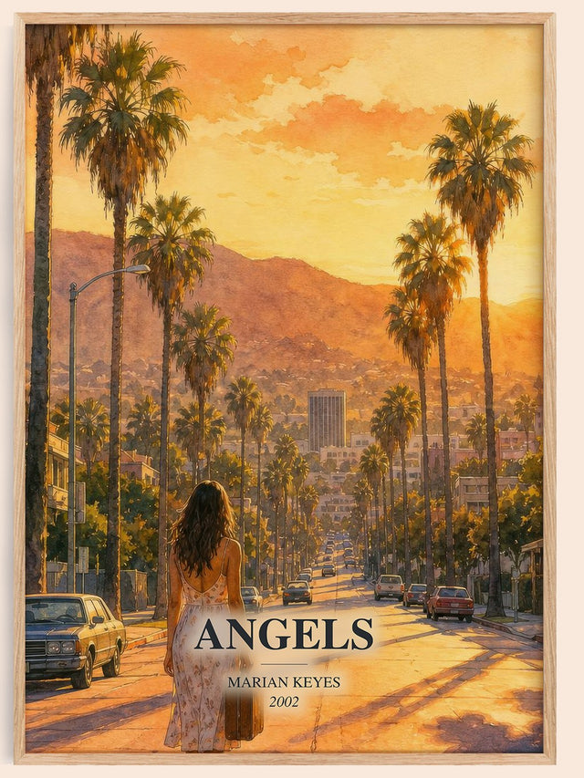 Angels Book Watercolour Illustration by Marian Keyes