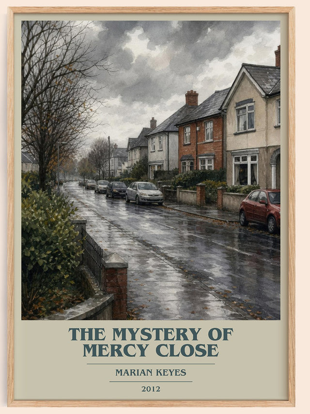 The Mystery of Mercy Close Book Cover Poster by Marian Keyes