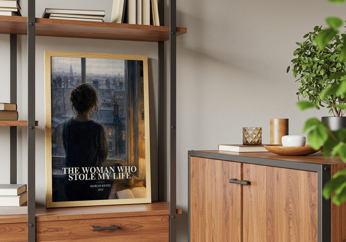 The Woman Who Stole My Life book watercolour illustration paper finish options – matte satin gloss