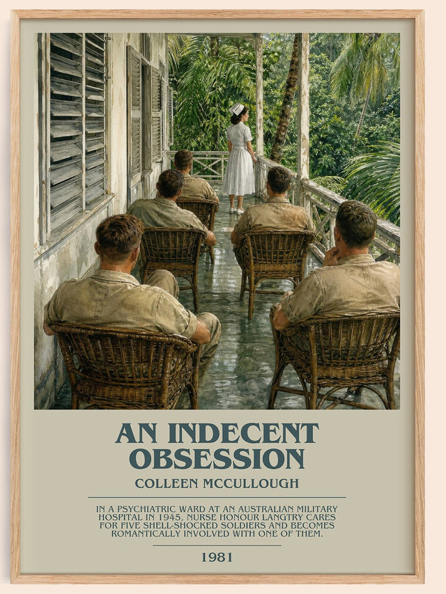 An Indecent Obsession Bookish Wall Art by Colleen McCullough