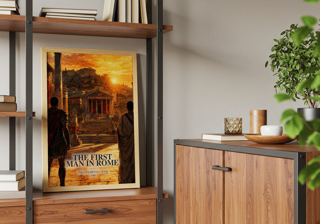 The First Man in Rome book watercolour illustration paper finish options – matte satin gloss