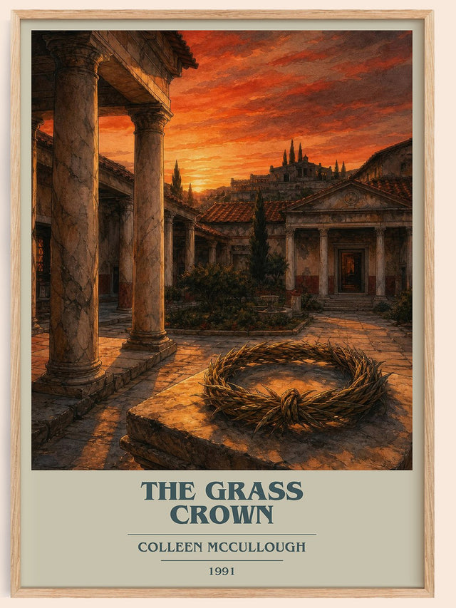 The Grass Crown Book Cover Poster by Colleen McCullough