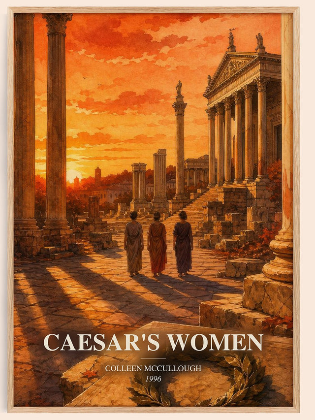 Caesar's Women Book Watercolour Illustration by Colleen McCullough