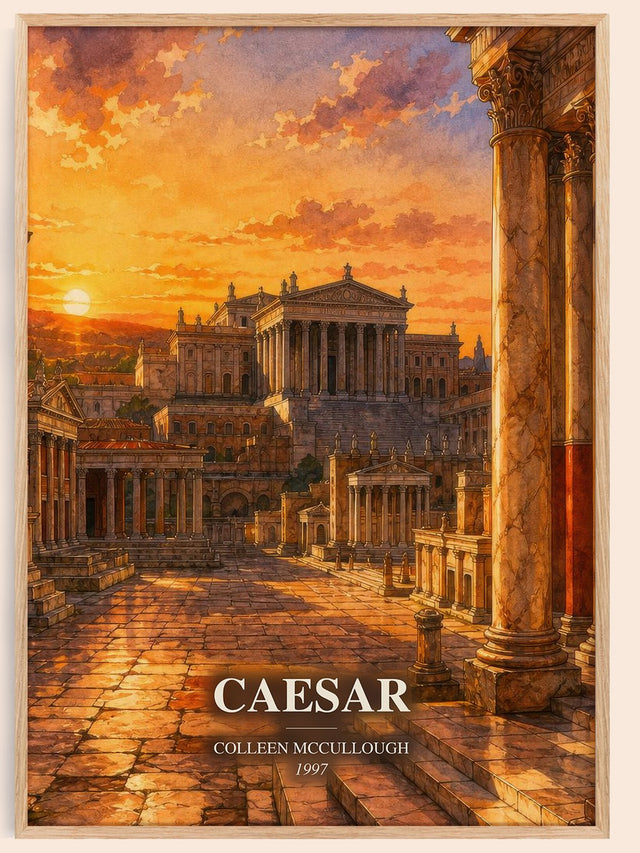 Caesar Book Watercolour Illustration by Colleen McCullough