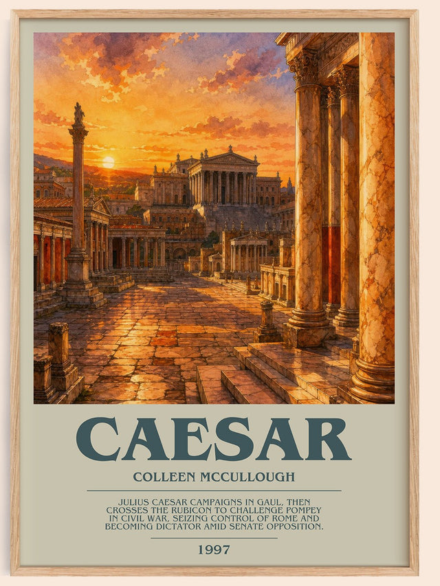 Caesar Bookish Wall Art by Colleen McCullough