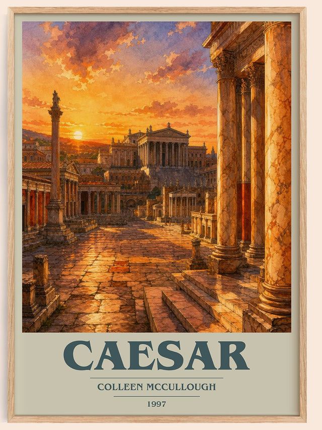 Caesar Book Cover Poster by Colleen McCullough