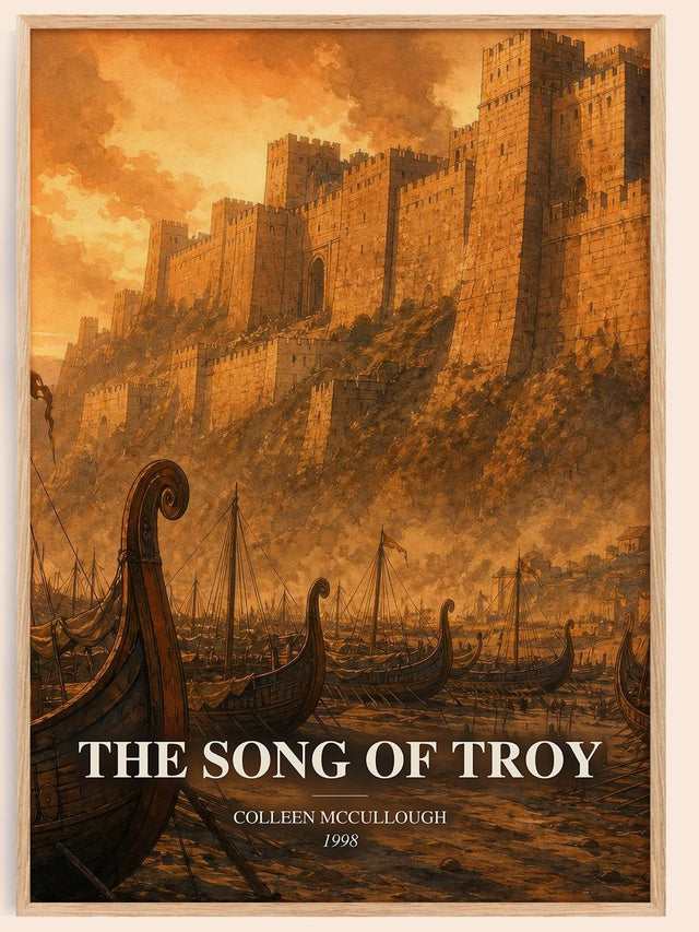 The Song of Troy Book Watercolour Illustration by Colleen McCullough