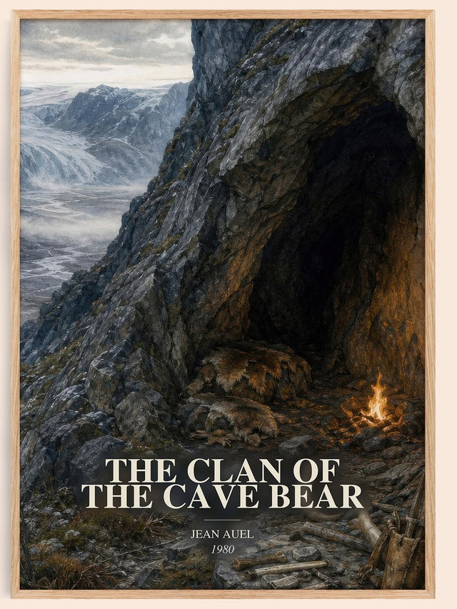 The Clan of the Cave Bear Book Watercolour Illustration by Jean Auel