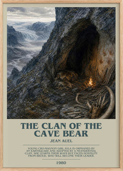 The Clan of the Cave Bear Bookish Wall Art by Jean Auel