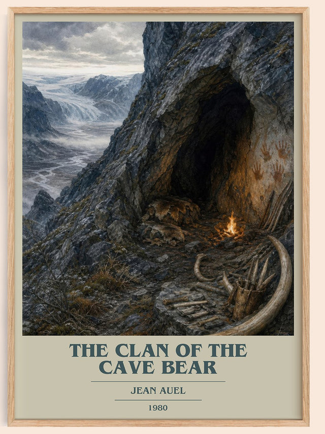 The Clan of the Cave Bear Book Cover Poster by Jean Auel