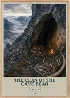 The Clan of the Cave Bear Book Cover Poster by Jean Auel