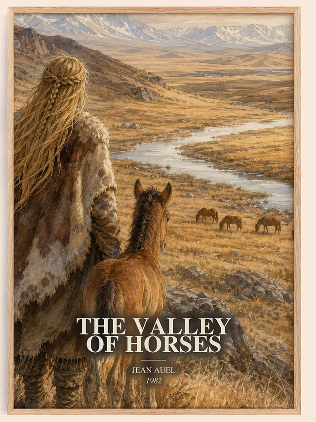 The Valley of Horses Book Watercolour Illustration by Jean Auel