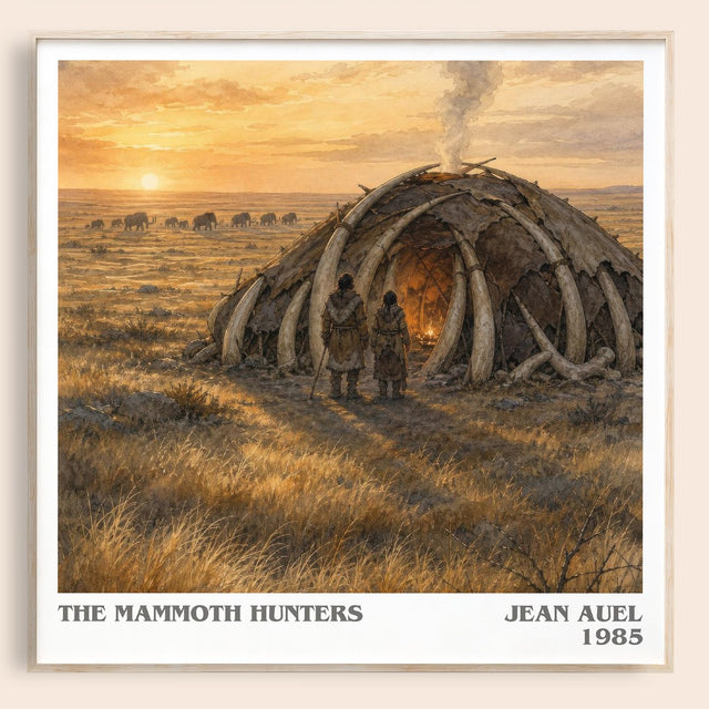 The Mammoth Hunters Literary Art Print by Jean Auel