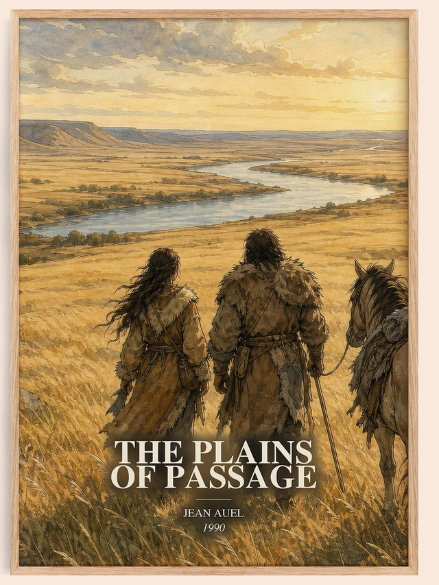 The Plains of Passage Book Watercolour Illustration by Jean Auel