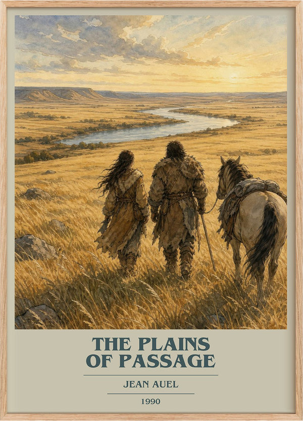 The Plains of Passage Book Cover Poster by Jean Auel