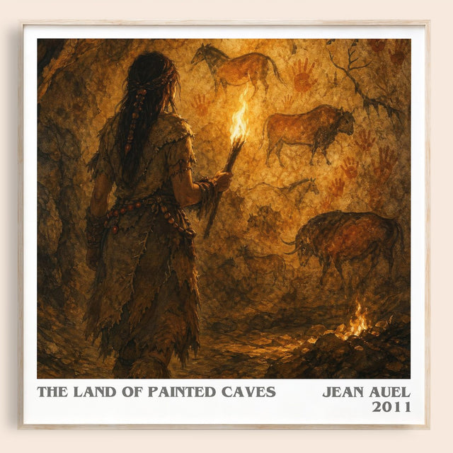 The Land of Painted Caves Literary Art Print by Jean Auel