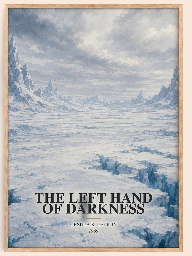 Left Hand of Darkness Book Watercolour Illustration by U. Guin