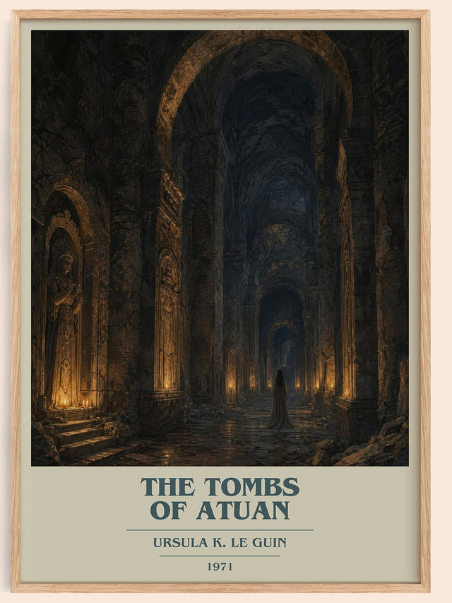 The Tombs of Atuan Book Cover Poster by Ursula K. Le Guin