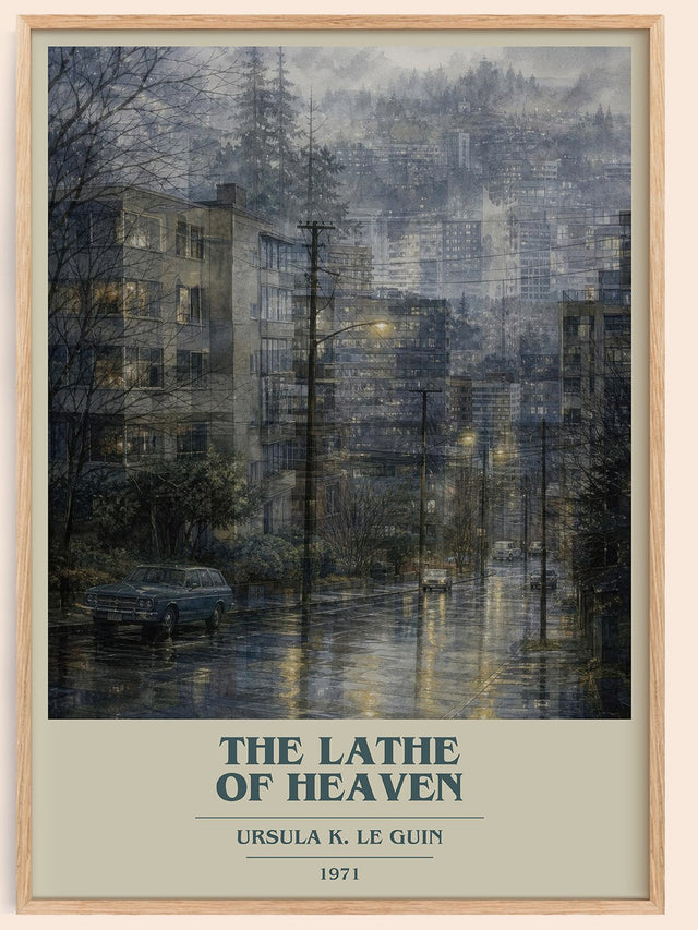 The Lathe of Heaven Book Cover Poster by Ursula K. Le Guin