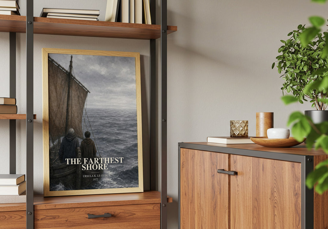 The Farthest Shore book watercolour illustration paper finish options – matte satin gloss