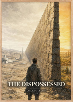 The Dispossessed Book Watercolour Illustration by Ursula K. Le Guin