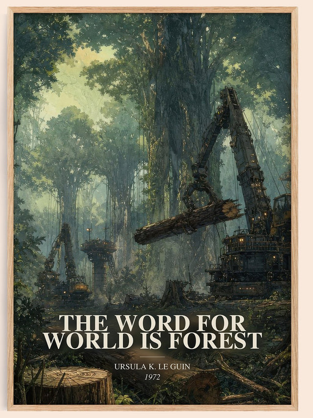 Word for World Is Forest Book Watercolour Illustration by U. Guin