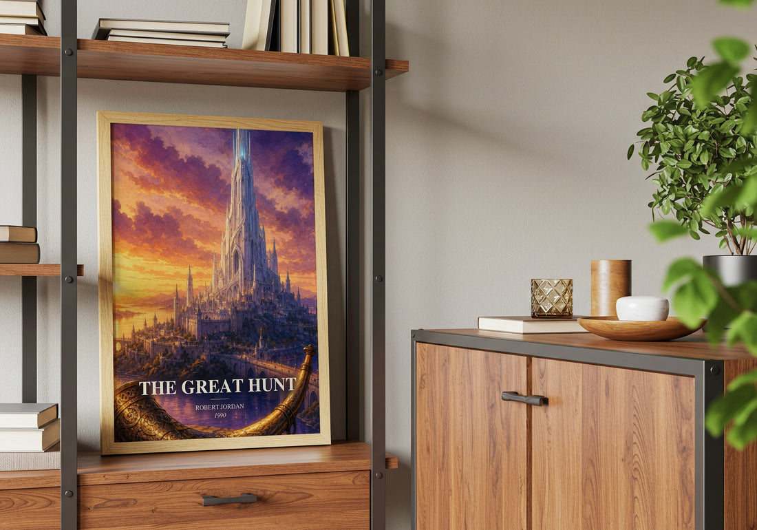 The Great Hunt book watercolour illustration paper finish options – matte satin gloss