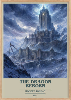 The Dragon Reborn Book Cover Poster by Robert Jordan