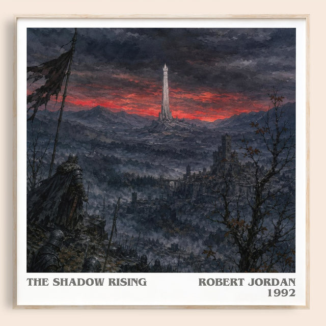 The Shadow Rising Literary Art Print by Robert Jordan