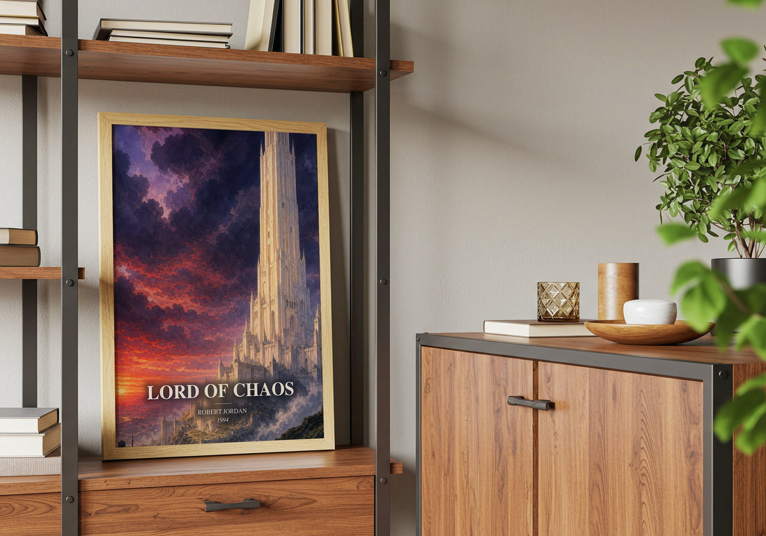Lord of Chaos book watercolour illustration paper finish options – matte satin gloss