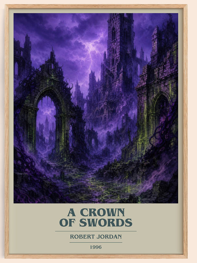 A Crown of Swords Book Cover Poster by Robert Jordan