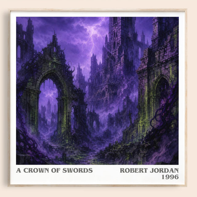 A Crown of Swords Literary Art Print by Robert Jordan