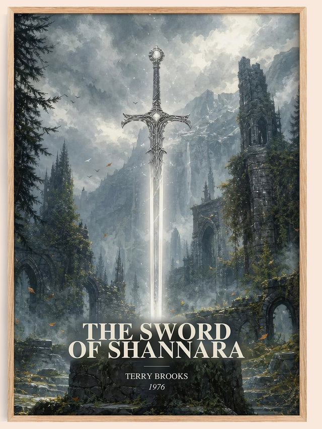 The Sword of Shannara Book Watercolour Illustration by Terry Brooks