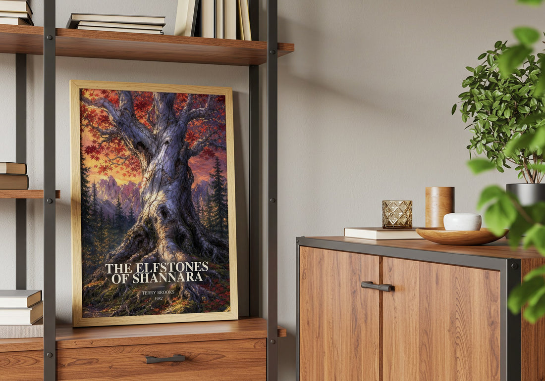 The Elfstones of Shannara book watercolour illustration paper finish options – matte satin gloss