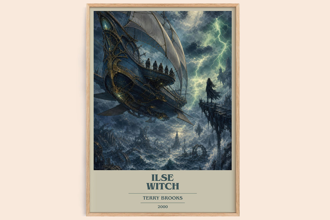 Ilse Witch book cover book poster by Terry Brooks – framed literary art print